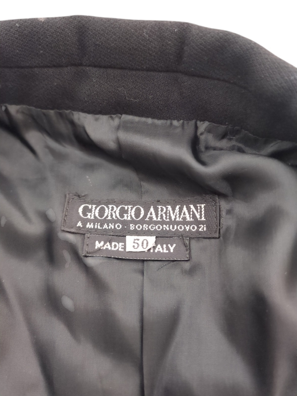 VINTAGE Giorgio Armani Black Label Borgo Nuovo 21 Blazer - Italy - Sz 50 (US 40) - Picture 2 of 9